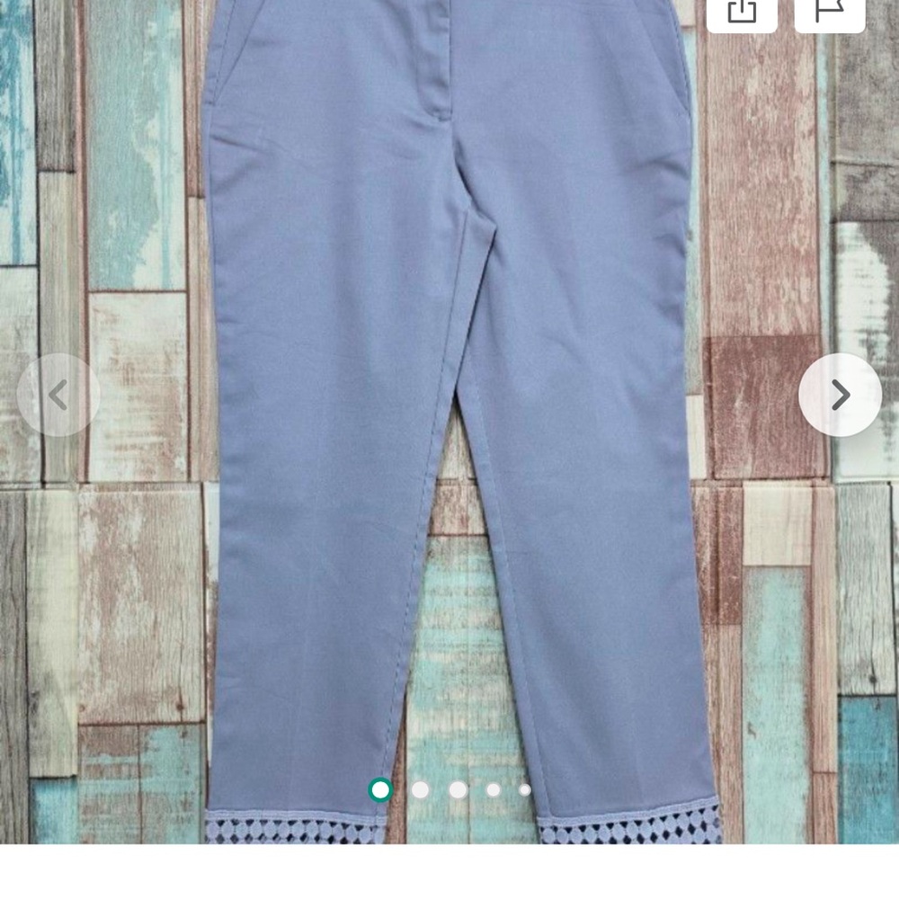 Zara Cotton Pants- Size XS - Pale Lavender Color